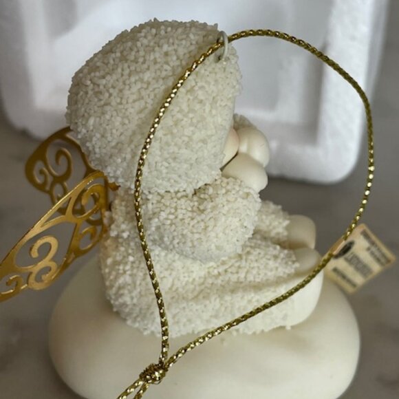 DEPARTMENT 56 Snowbabies Angelic Wishes Sitting Figurine Ornament IOB Vintage - Picture 9 of 16